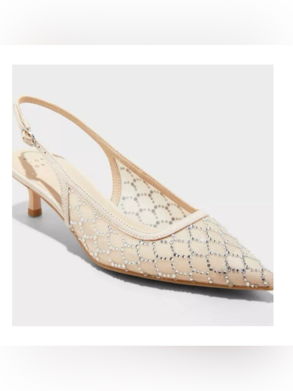 A New Day Gigi Embellished Slingback Kitten Heels - Size 11 - Picture 3 of 12